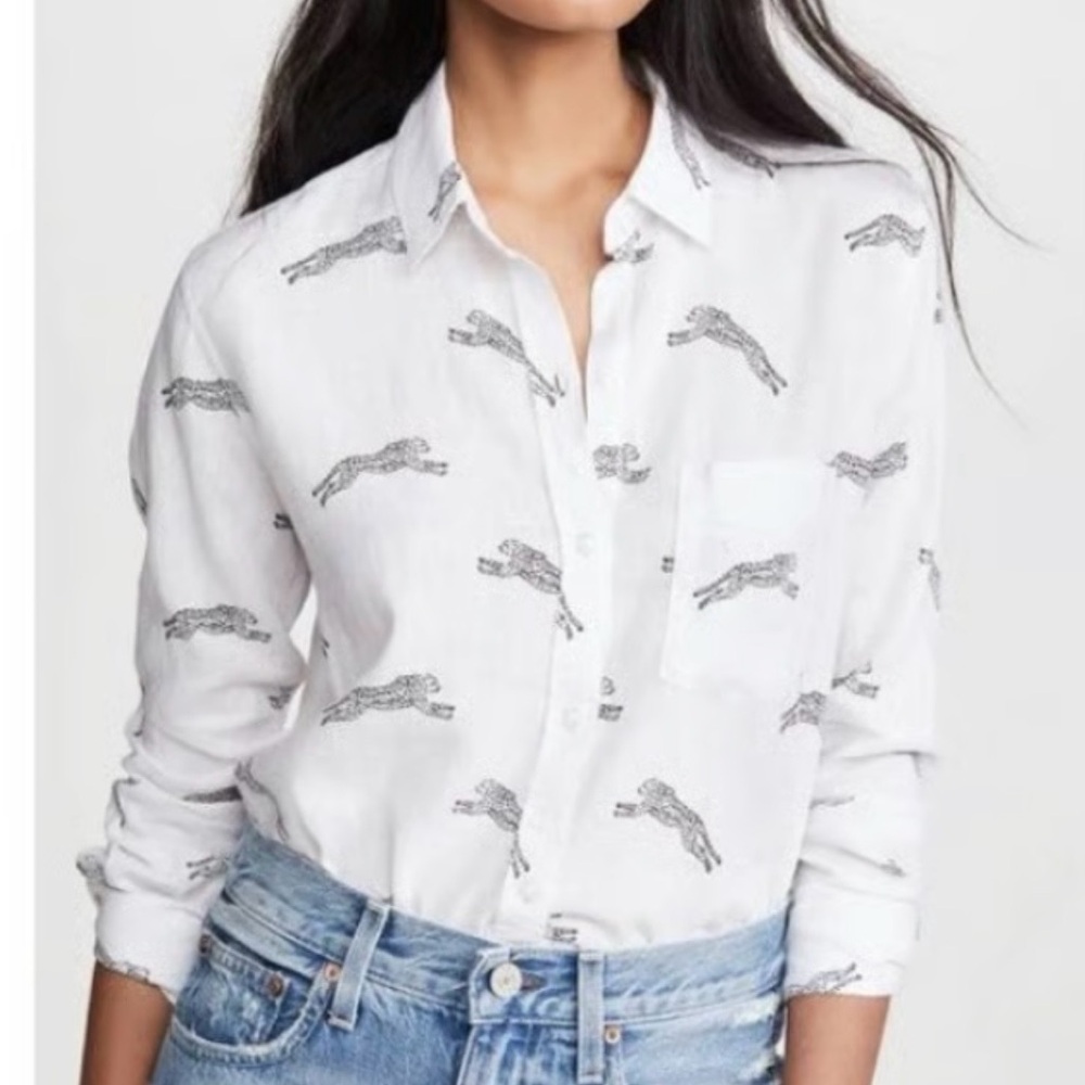 Rails Charli Cheetah Button-Down Shirt
